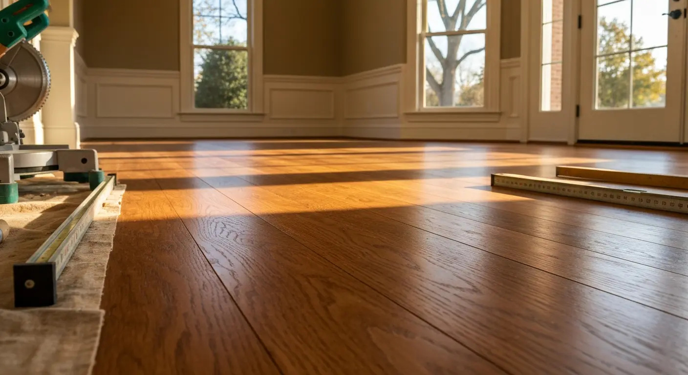 Hardwood flooring installation