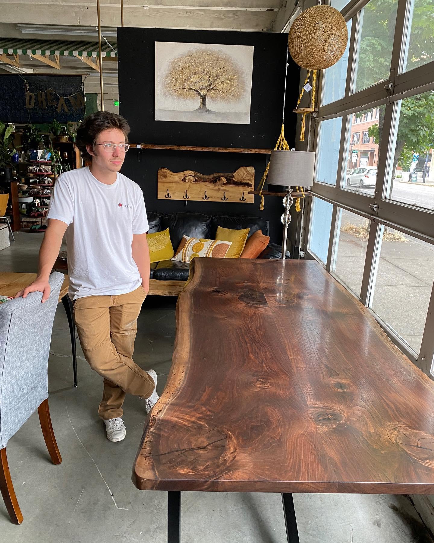 A finished handmade table