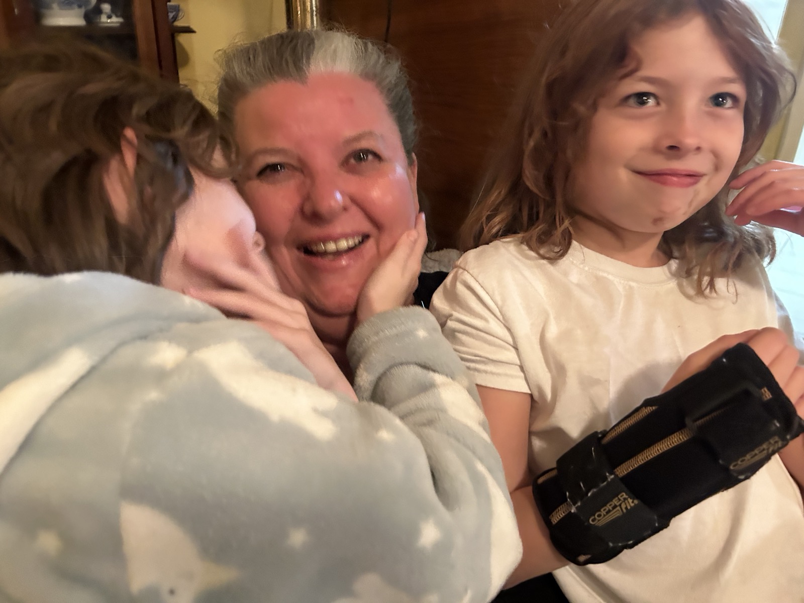 Ruth with the twins