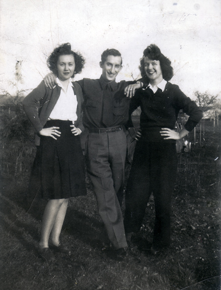 Edna, Johnny and Ruth in a West Texas family photograph