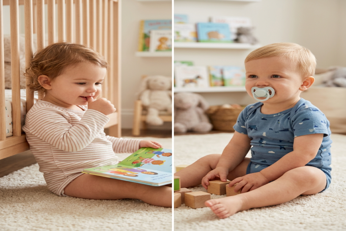 Thumb Sucking vs. Pacifier Use Thumb Sucking vs. Pacifier Use