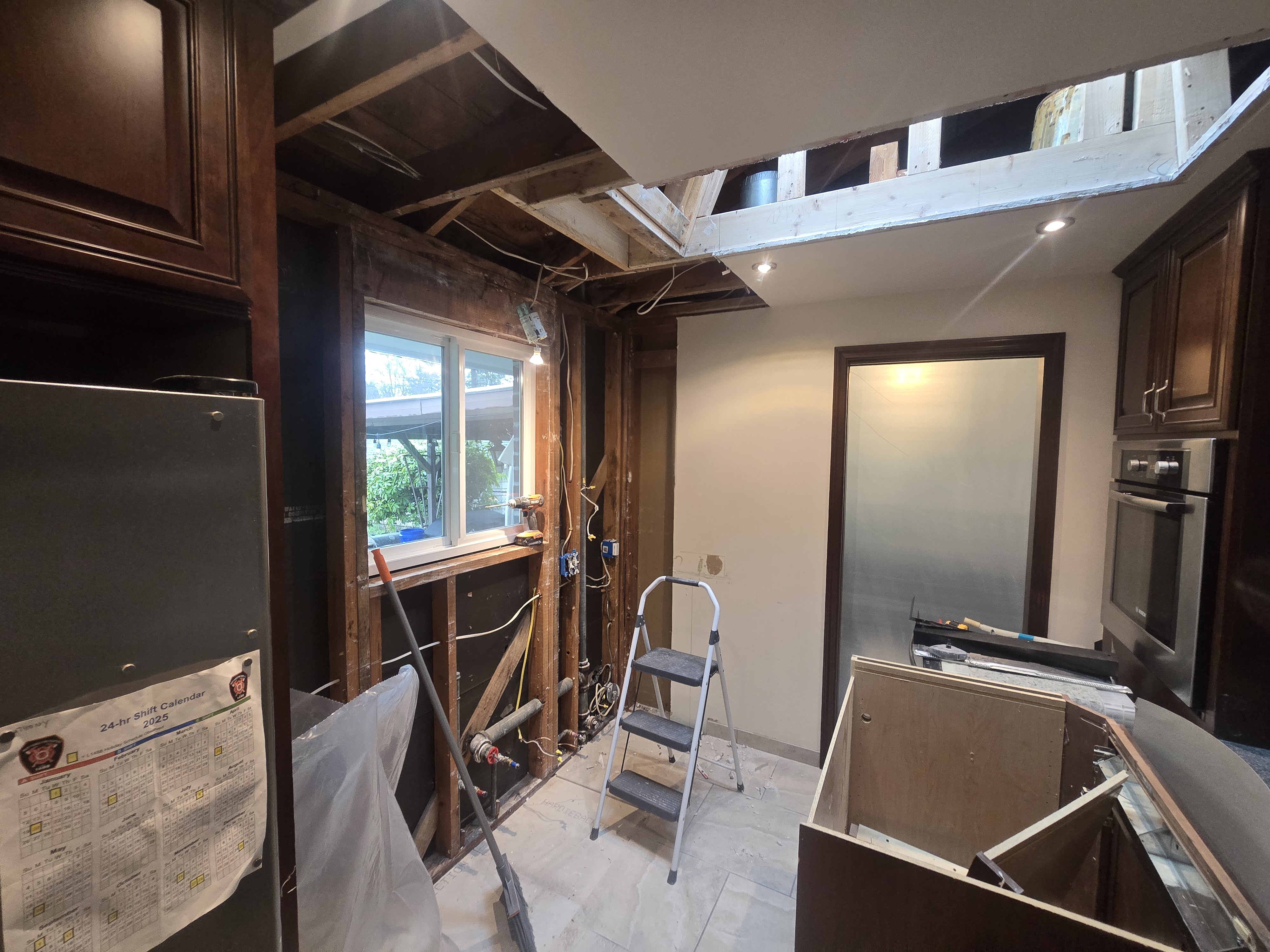 Controlled demolition in progress