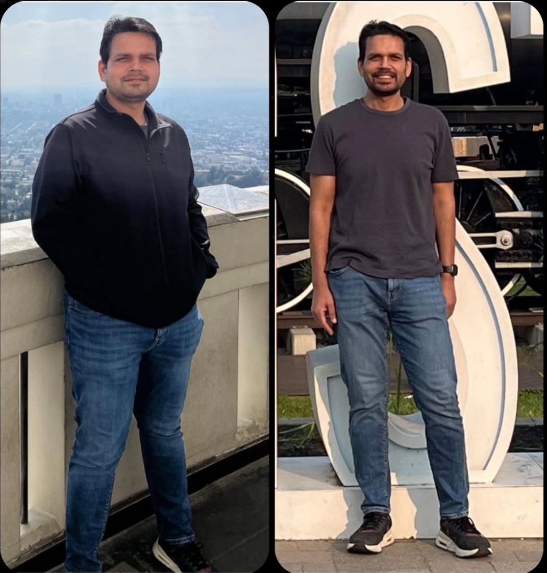 Nishant before and after