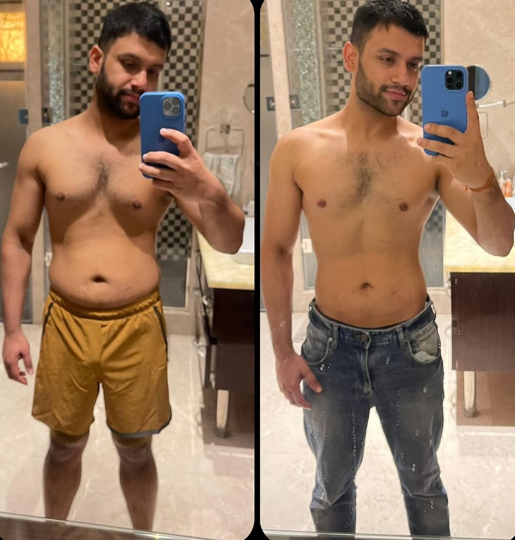Nishant before and after