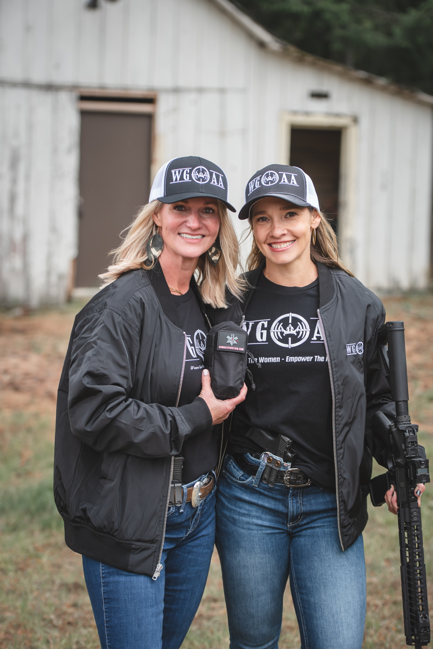 WGOAA member confidently handling her handgun