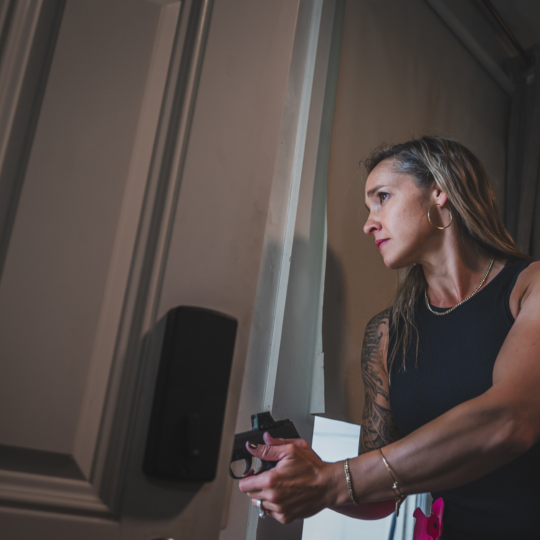 WGOAA armed woman prepared