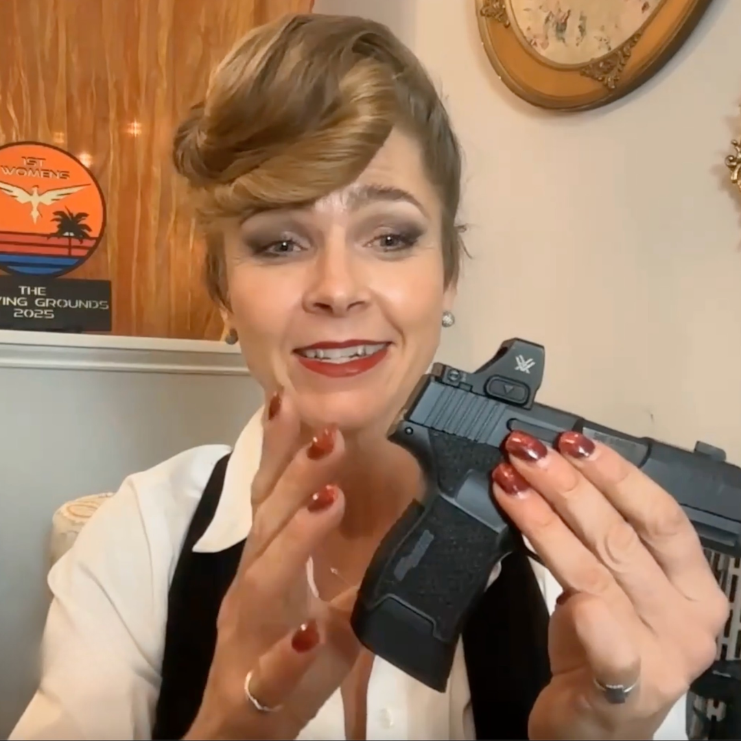 Amara teaching online handgun class