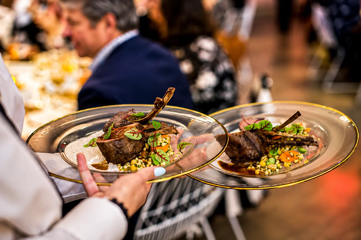 Wedding catering preparation