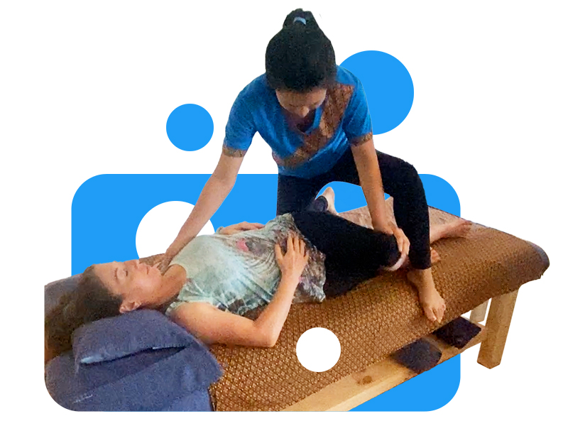 Thai Massage Spinal Twist Stretch