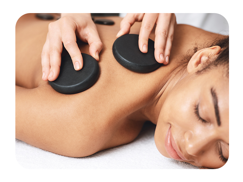 Hot Stone Shoulder Massage Therapy