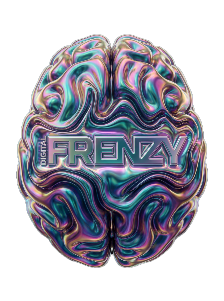 Digital Frenzy iridescent brain
