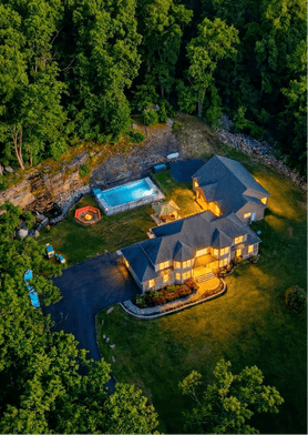 Large-Scale Group Estates