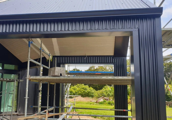 Finished longrun metal roof on Whangarei family home