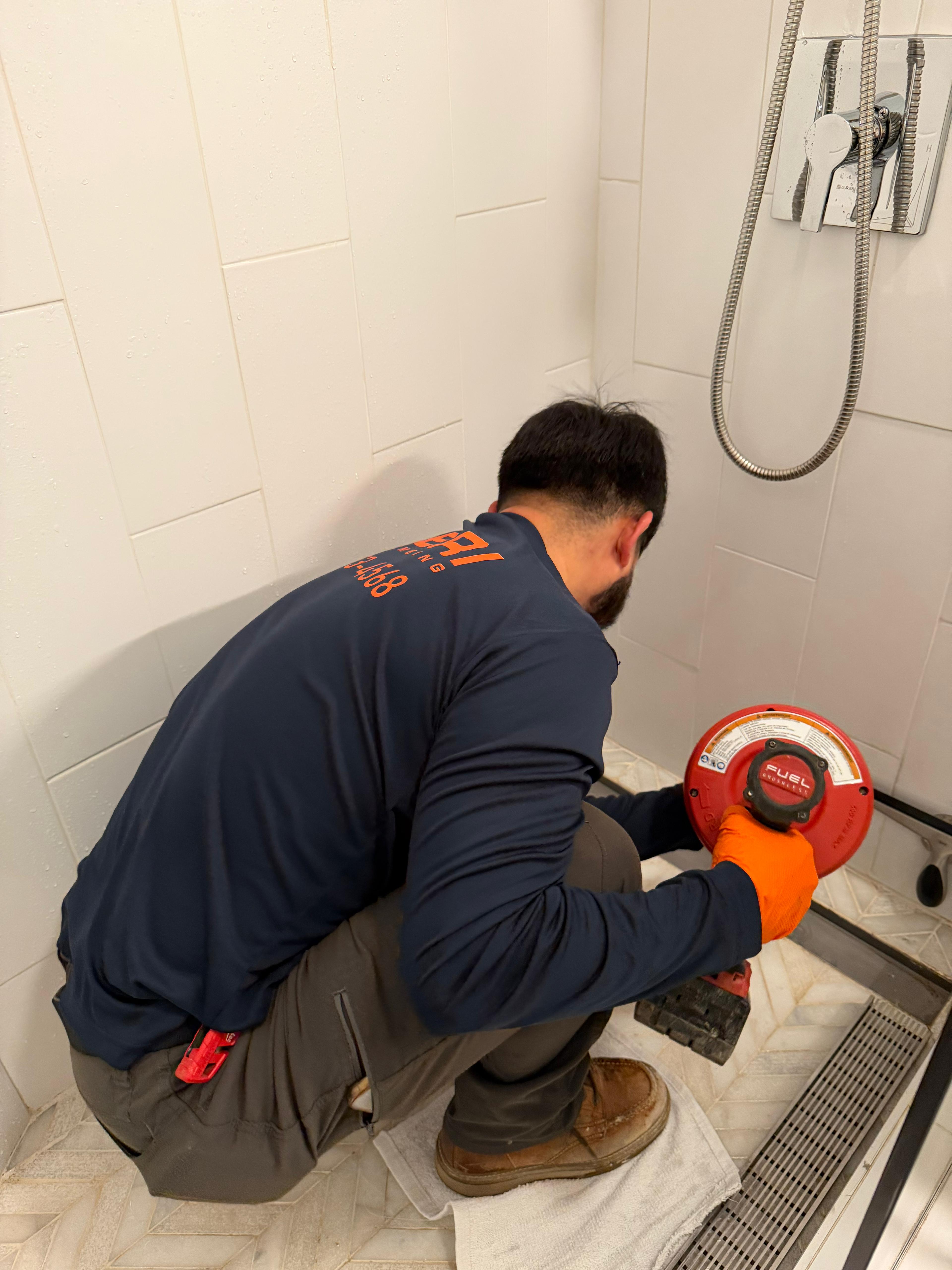 Plumber repair work