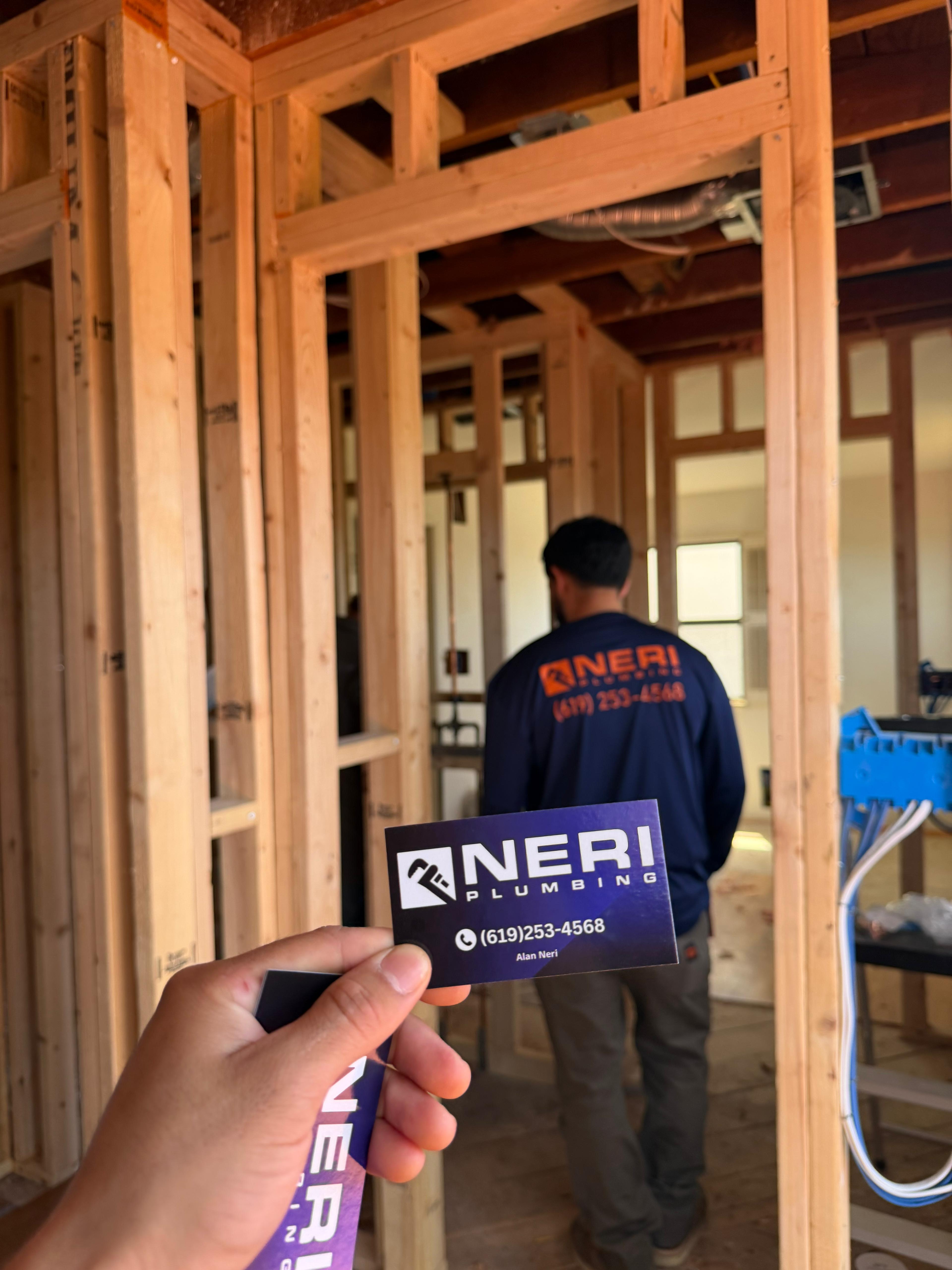 Construction plumbing installation