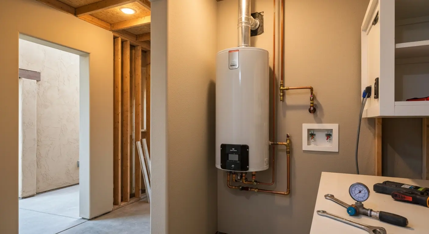 Heat pump water heater installation