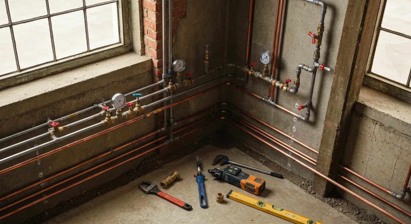 Commercial replumbing project