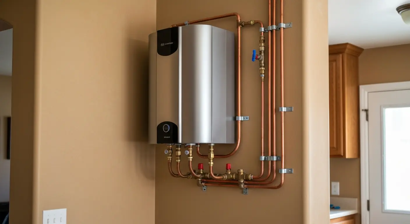 Tankless water heater installation