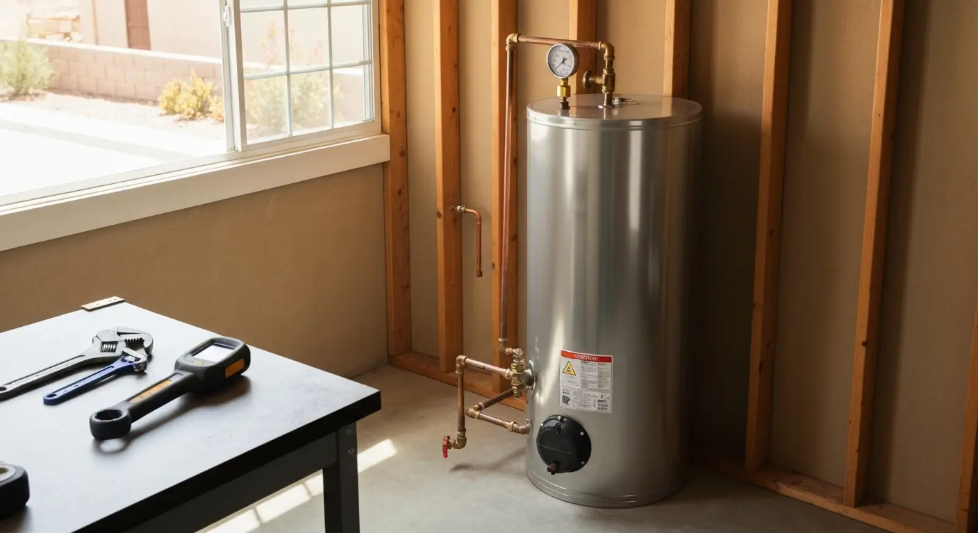Tank water heater inspection in Modesto homes