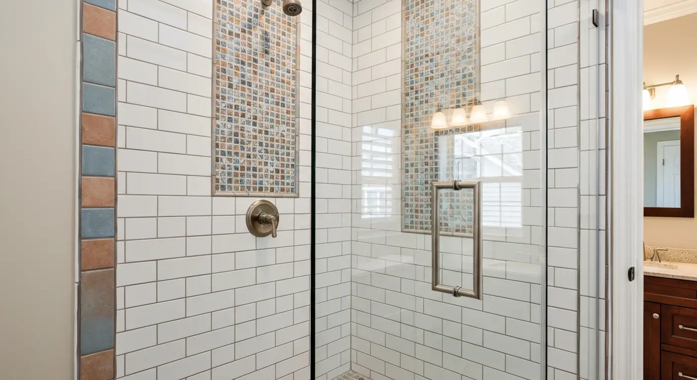 Tile shower installation