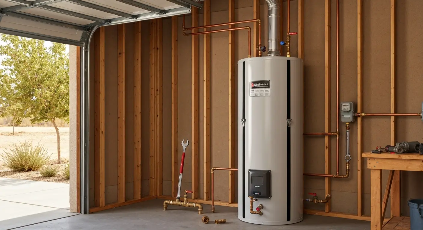 Tank water heater installation