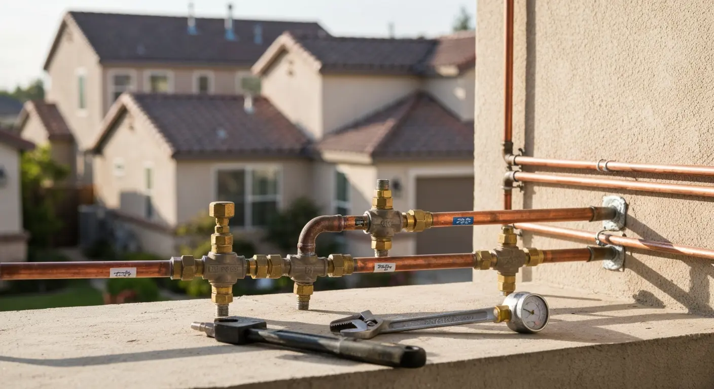 New gas line installation in Modesto home