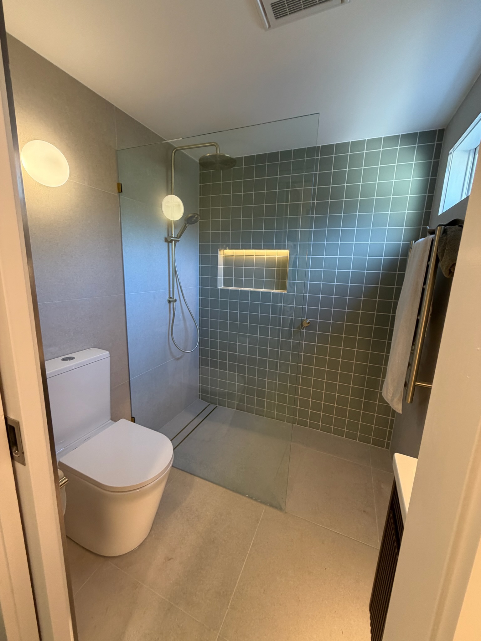 Completed shower by Brab Plumbing