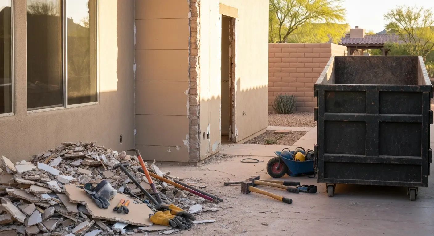 Light demolition and debris removal