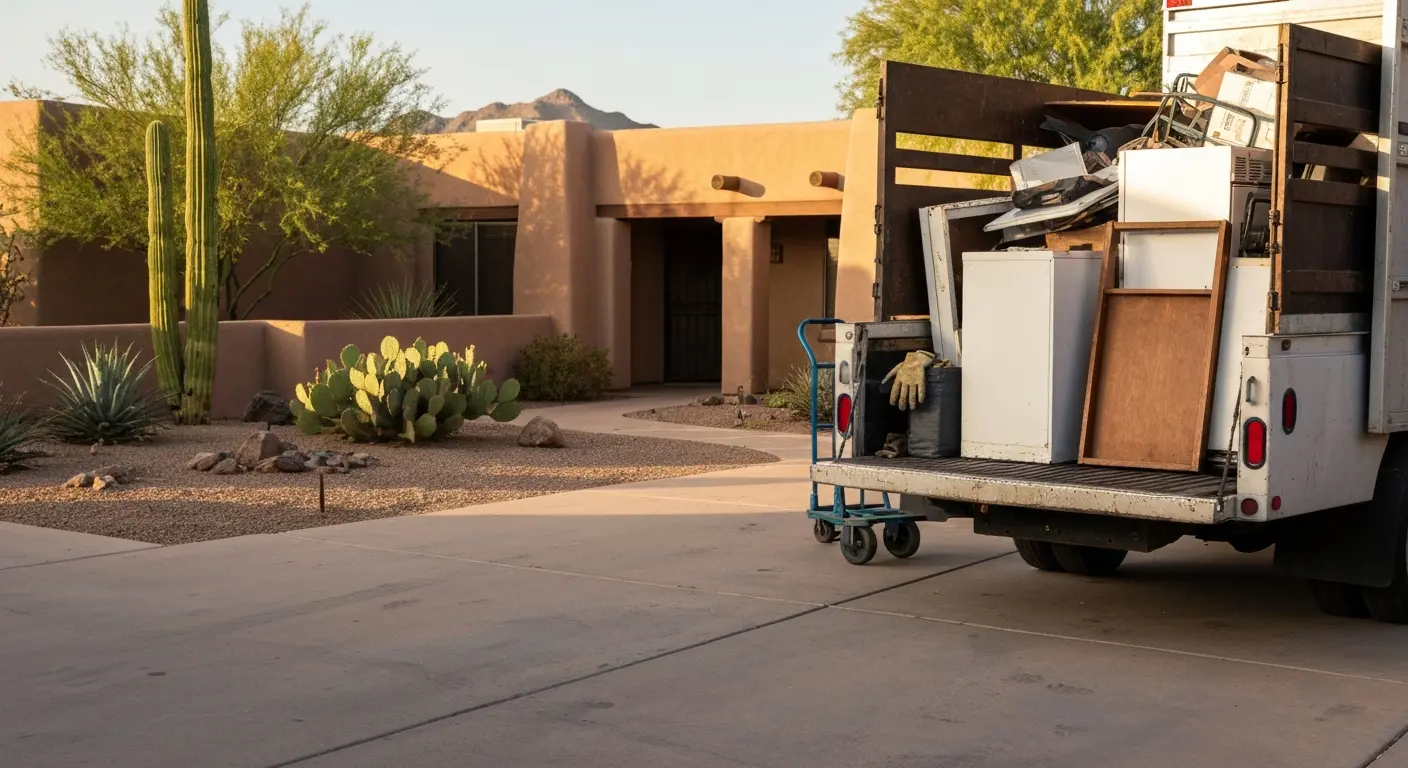 Residential junk removal in Cave Creek
