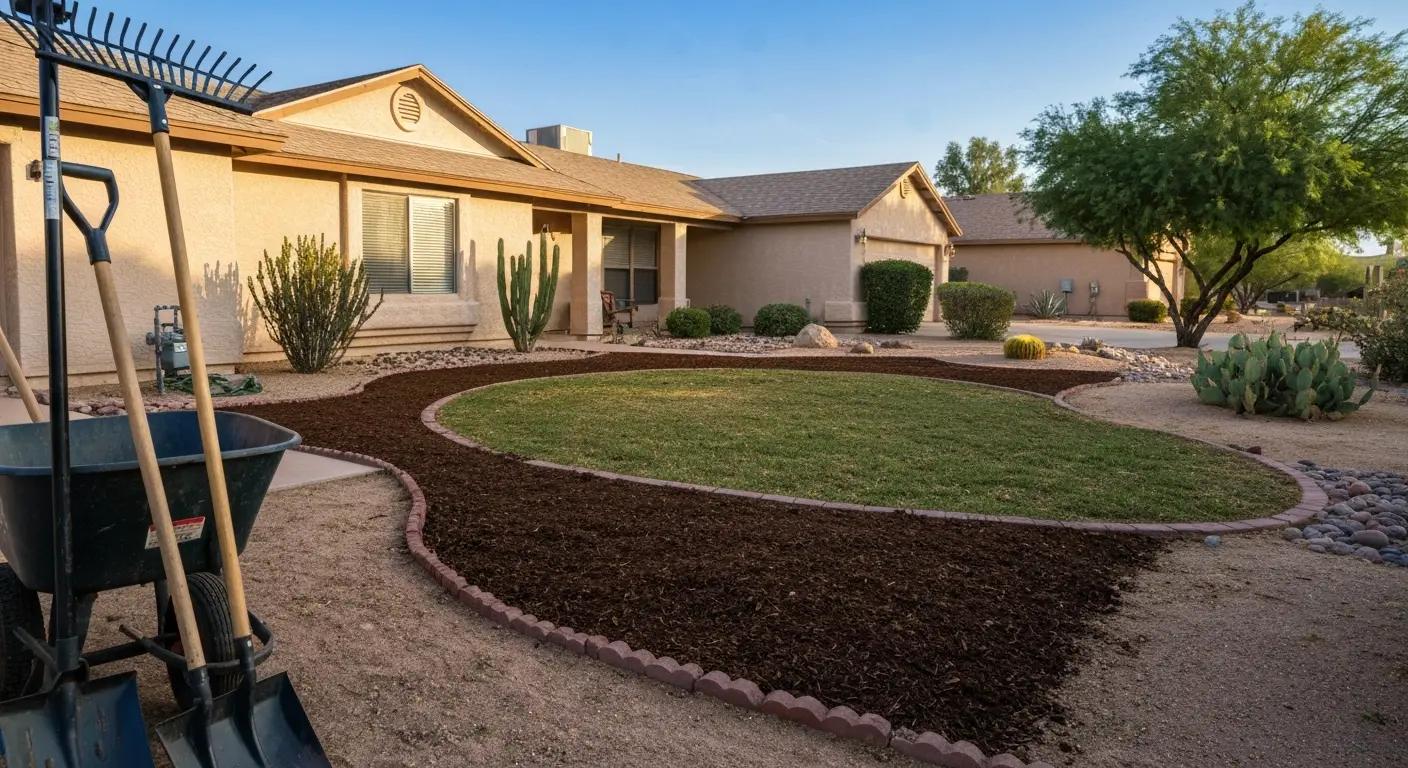 Yard debris removal in Sun City