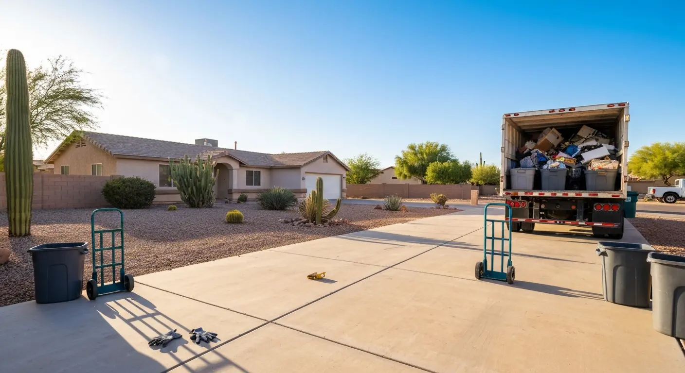 Residential junk removal in Mesa