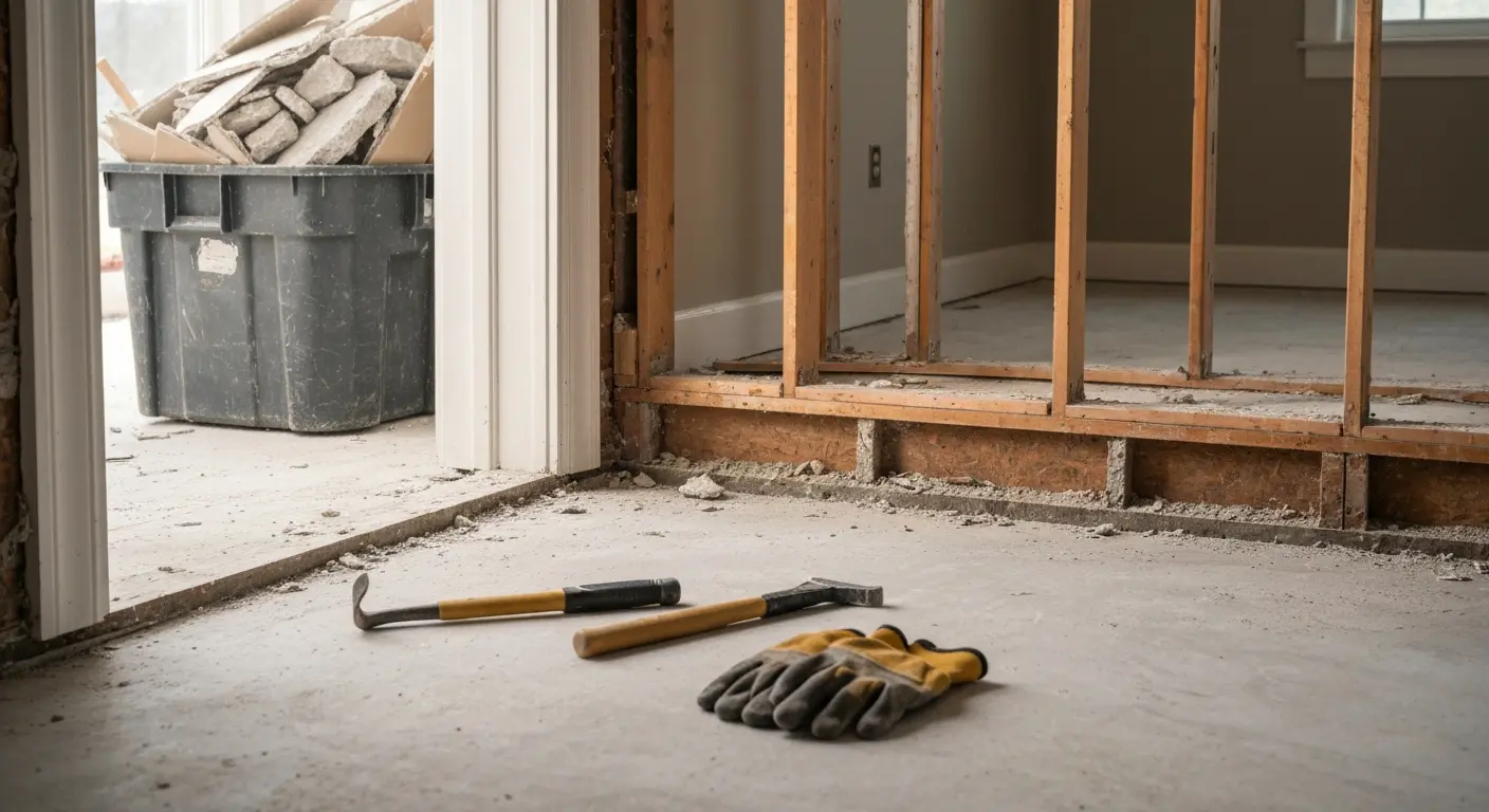 Light demolition and debris removal