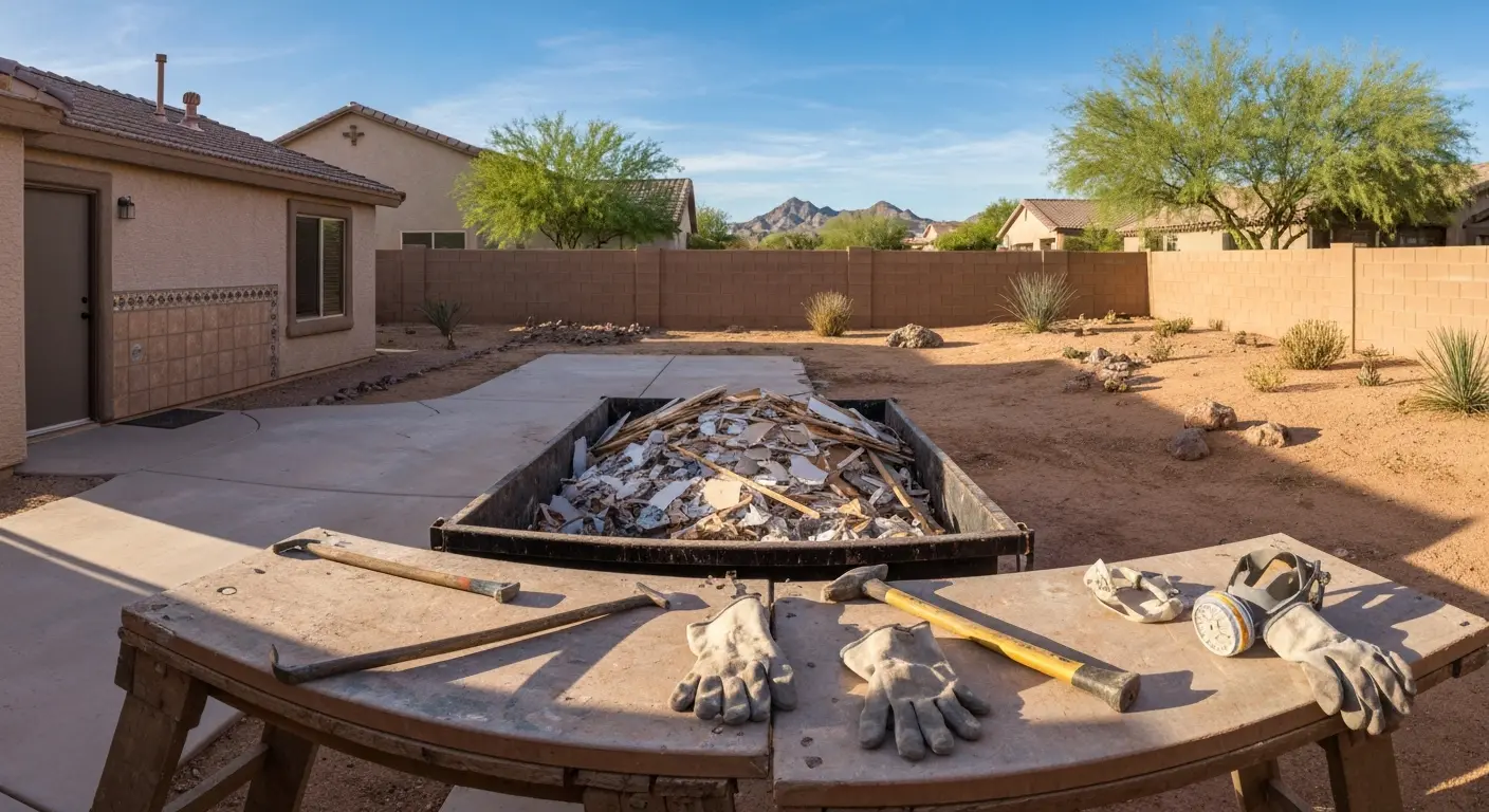 Light demolition and debris removal in Anthem AZ