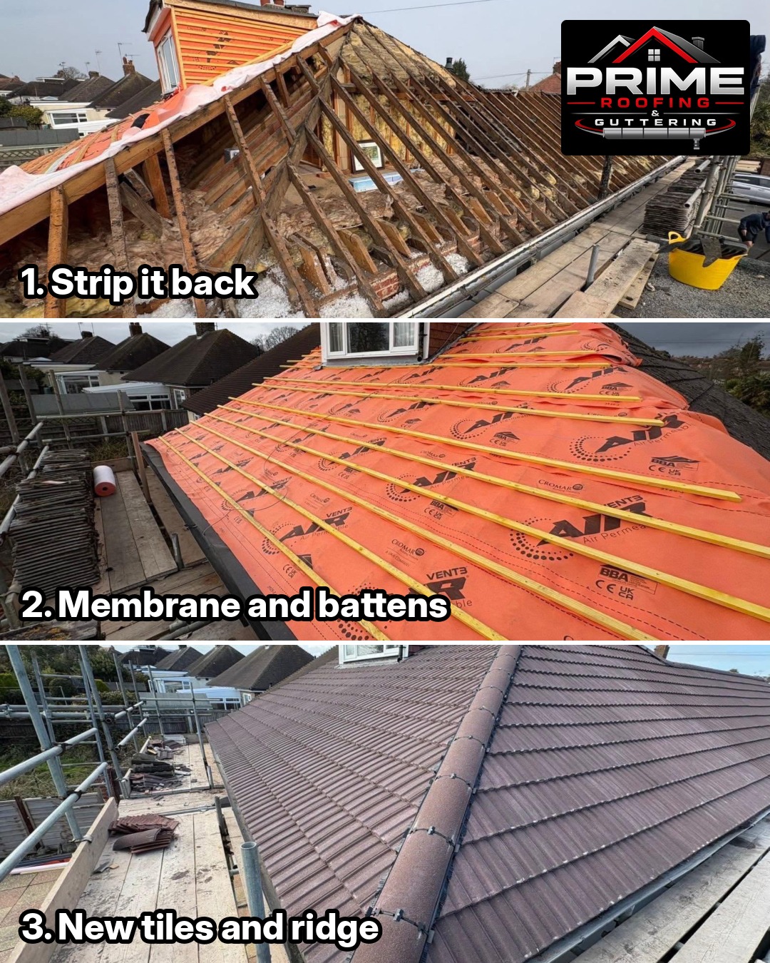 Before — Re-roof with new slates, Oxford