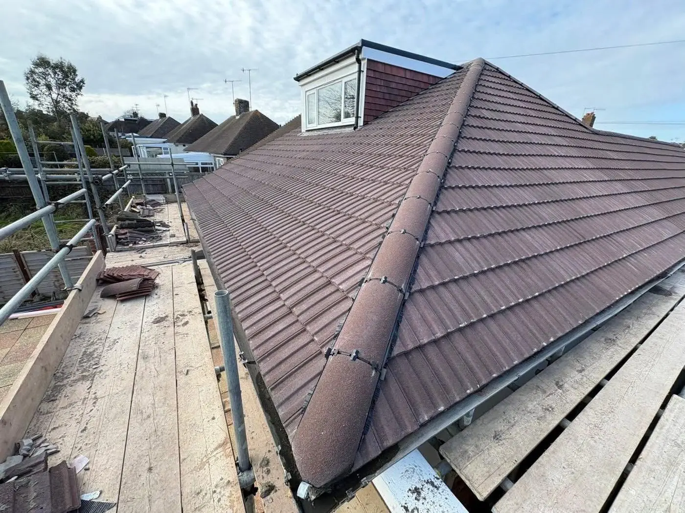 Finished bungalow re-roof, Prime Roofing & Guttering, Oxfordshire