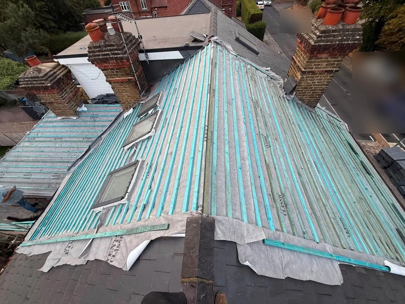 New membrane and battens, Prime Roofing & Guttering, Oxfordshire