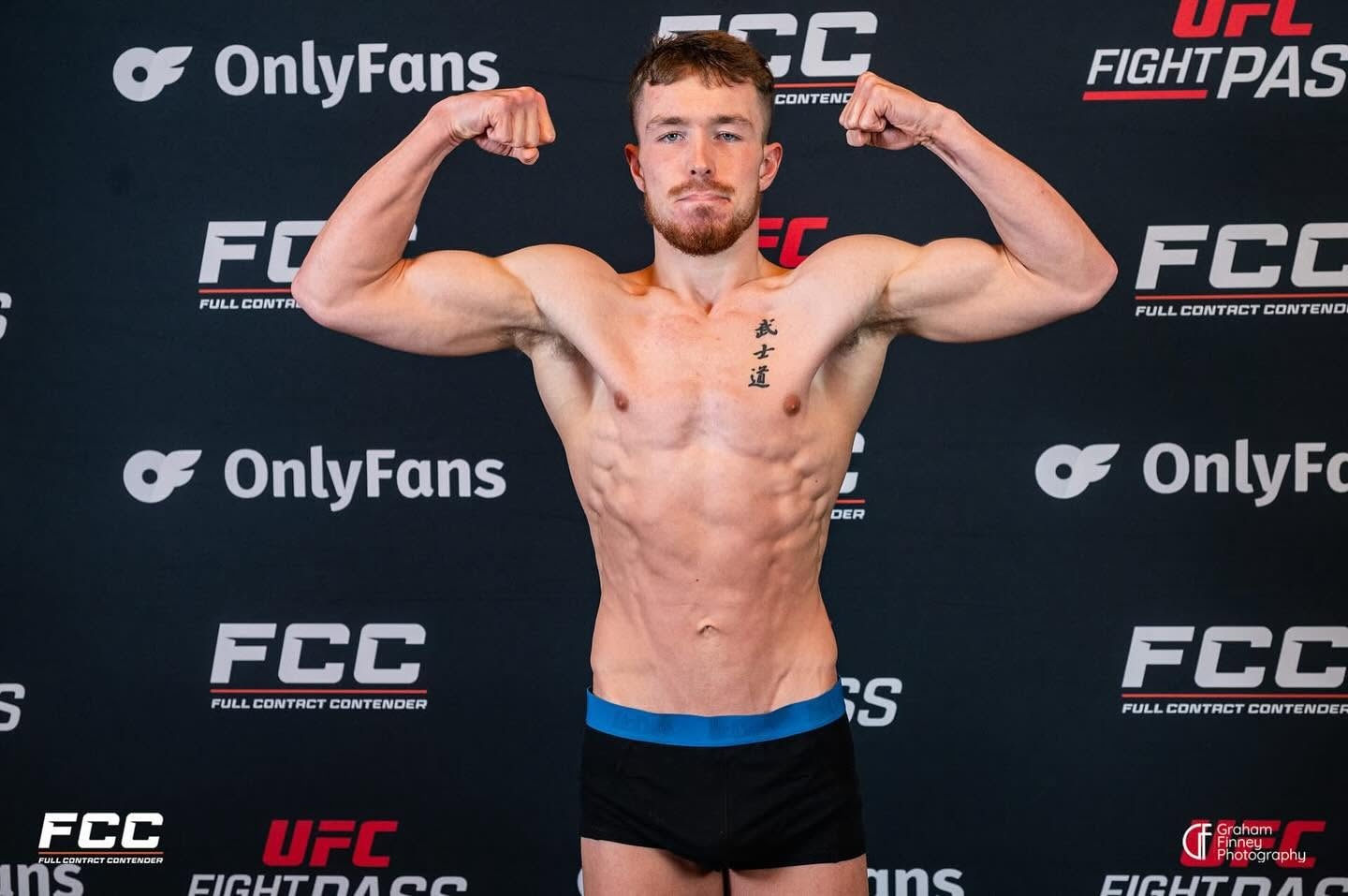A coached fighter at an FCC weigh-in (photo: Graham Finney Photography)