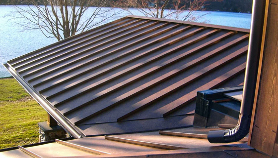 Striated Metal Roofing