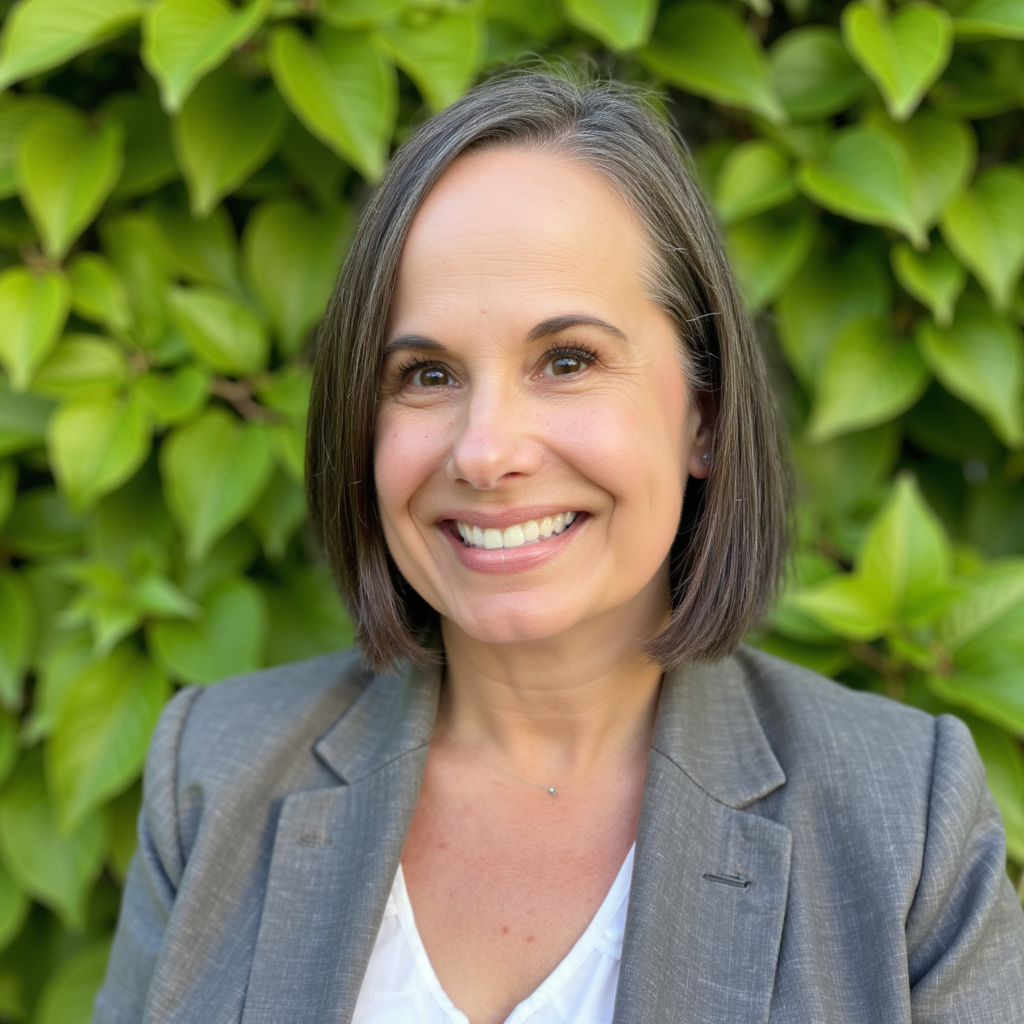 Heather Huggett, Orofacial Myofunctional Therapist, smiling warmly