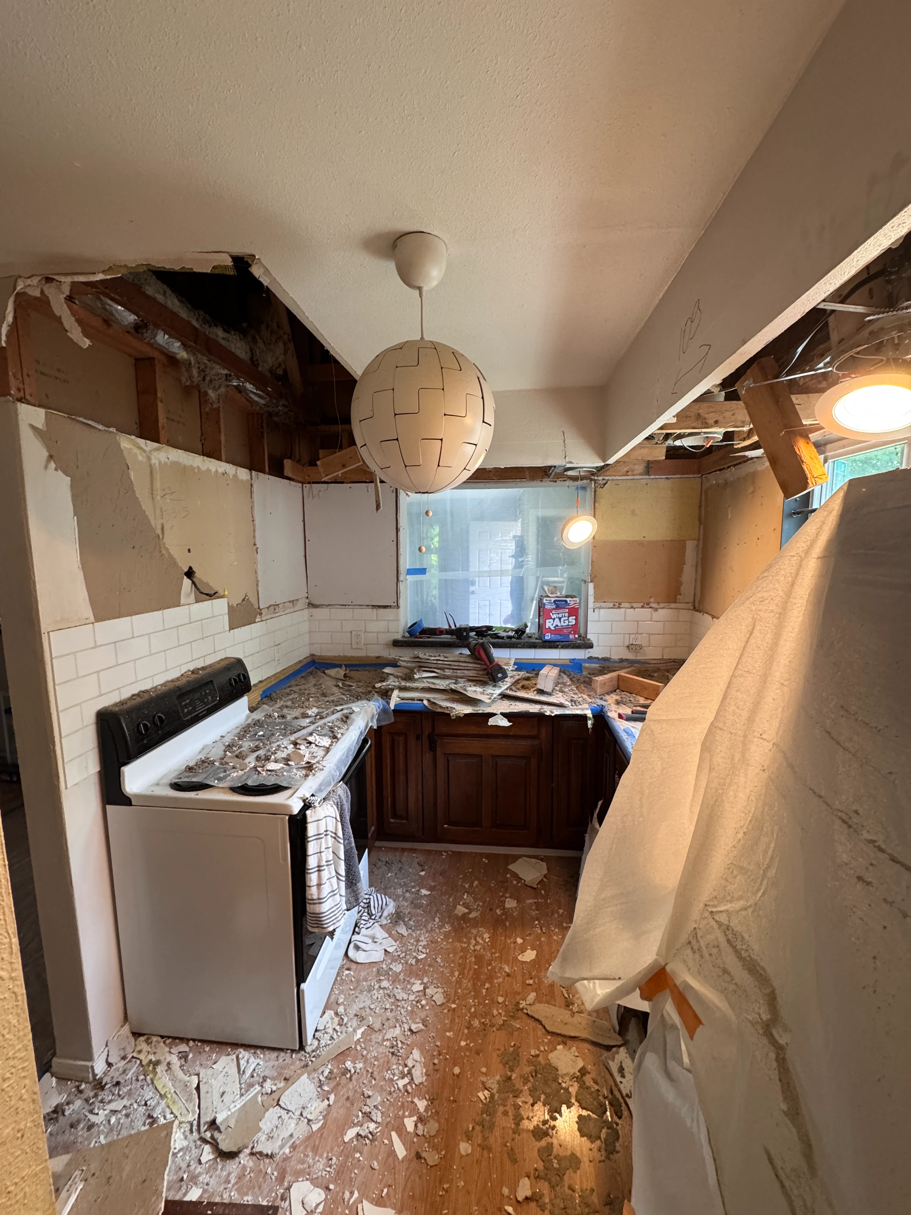 Bright modern kitchen with white cabinets Seattle