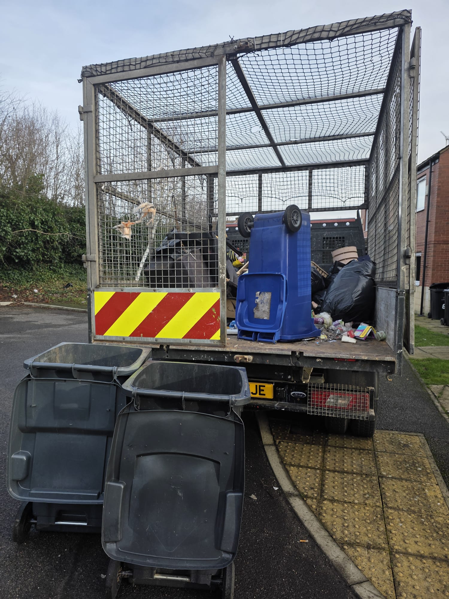 Garden waste cleared during a clearance by BD Property Services