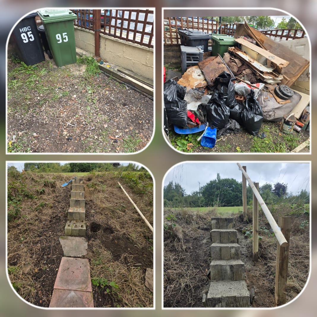 Waste and items collected during a clearance by BD Property Services