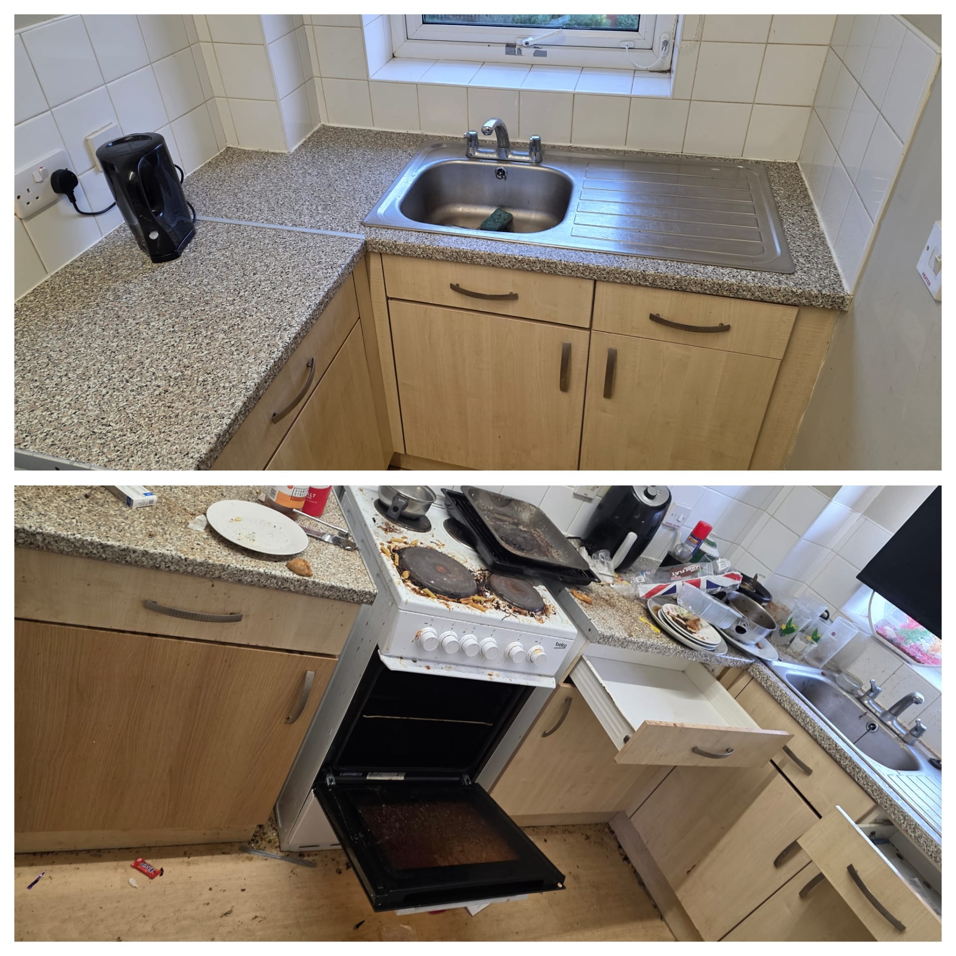 Cleaned exterior surface following work by BD Property Services