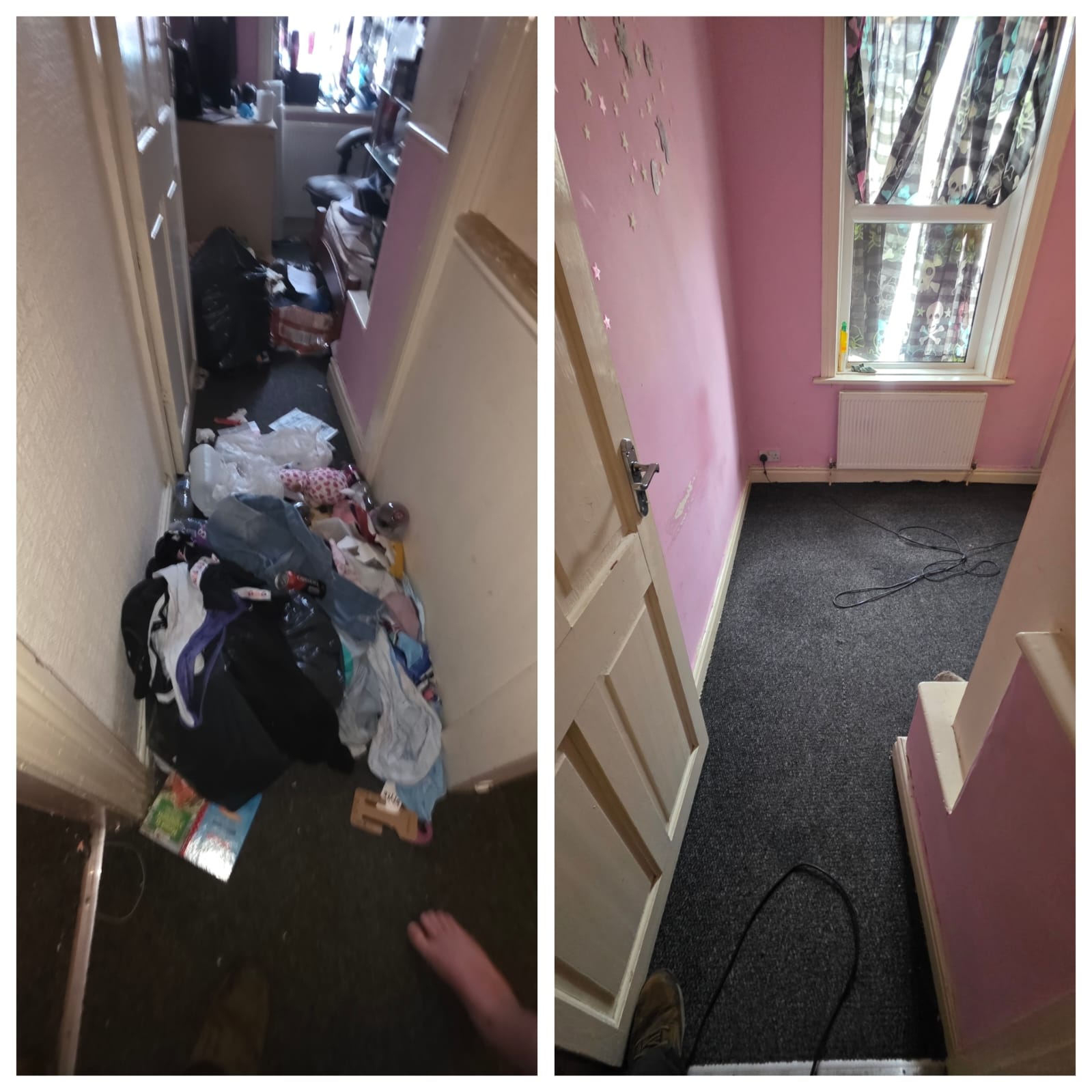 Cleaned hard standing following work by BD Property Services