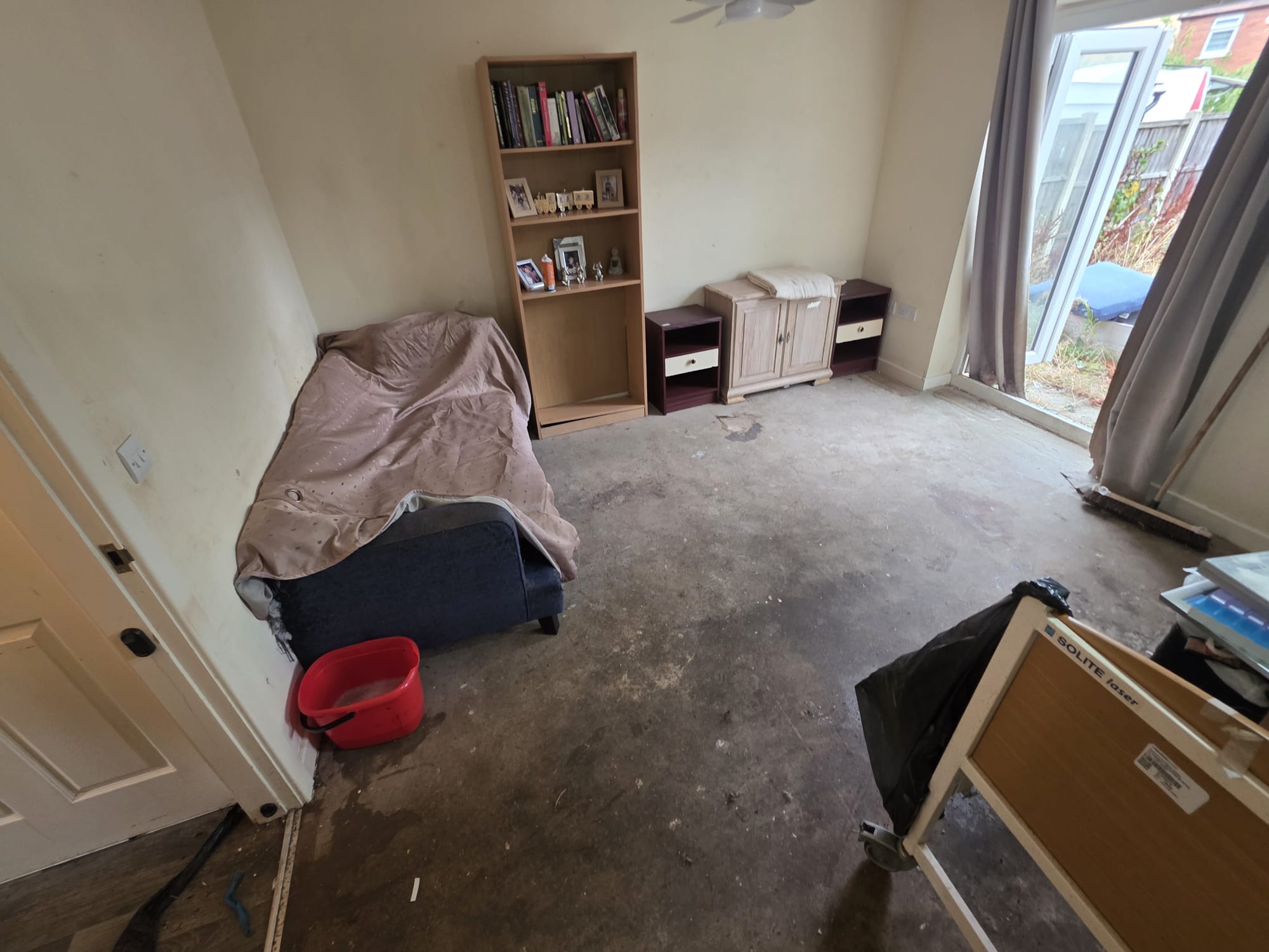Cleared waste following collection by BD Property Services