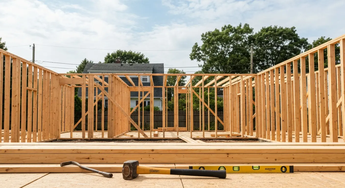 Framing and demo work