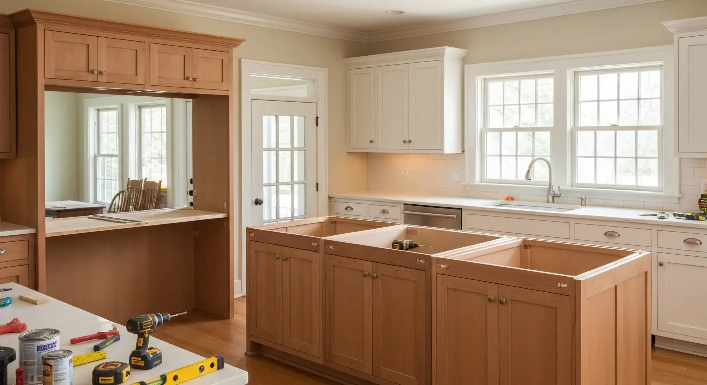Kitchen cabinet installation