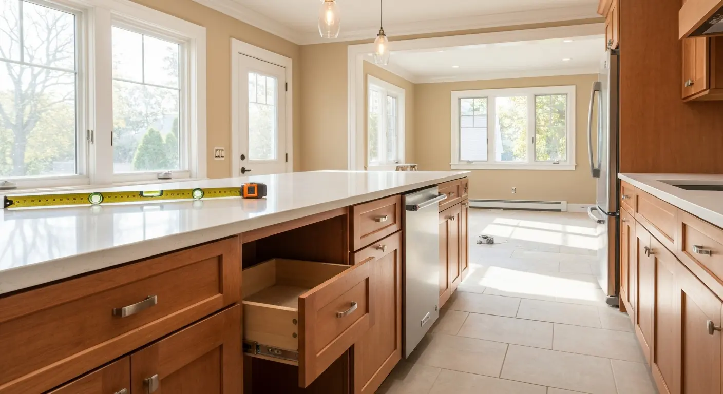 Kitchen remodel with custom cabinets