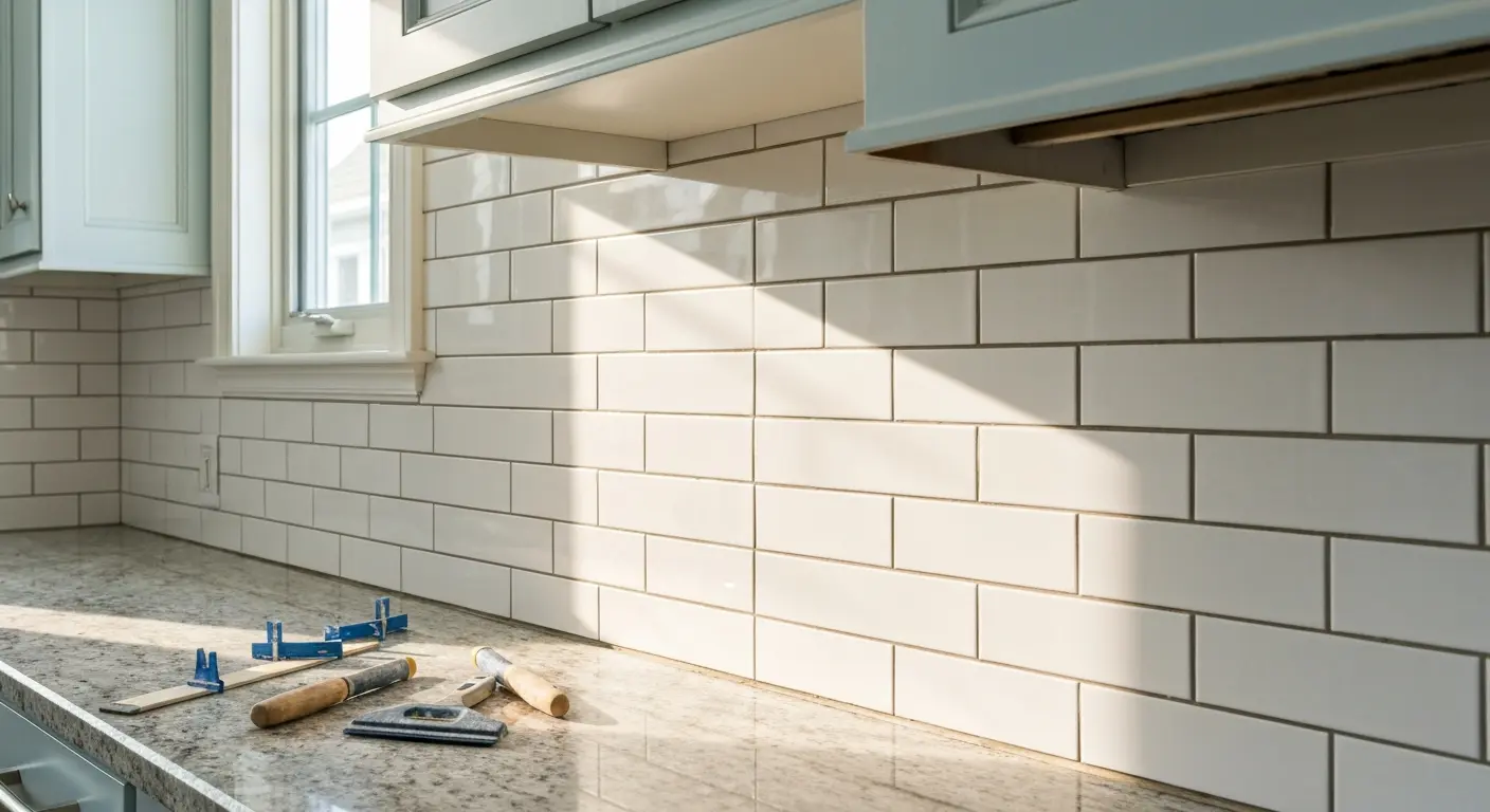 Backsplash installation