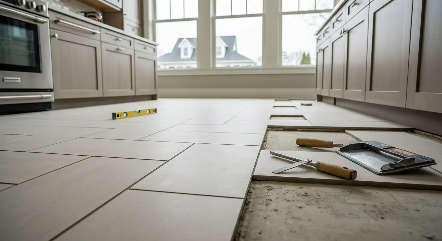 Kitchen tile flooring